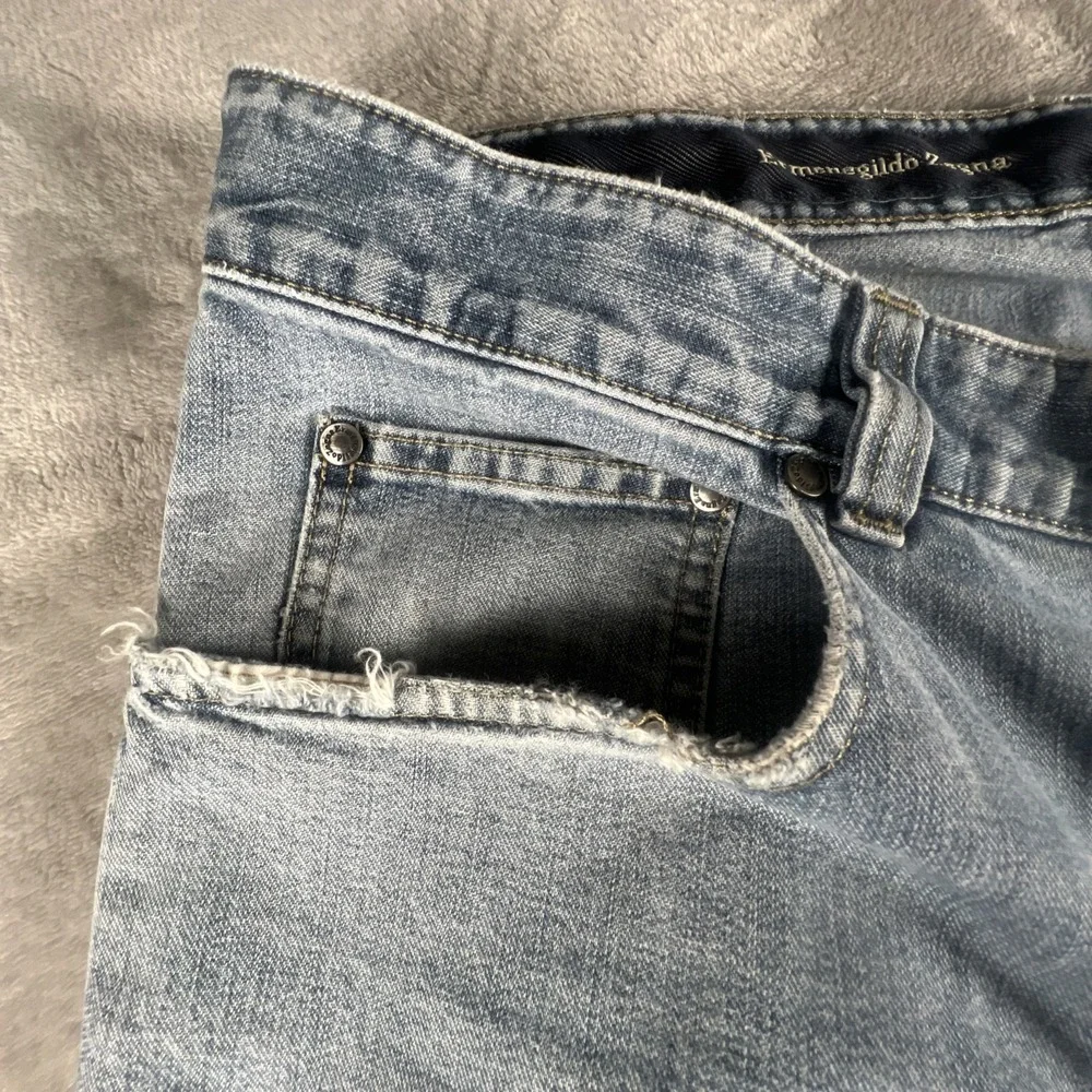 Ermenegildo Zegna Mens Straight Leg Jeans Made In Italy Medium Wash Sz 42x32